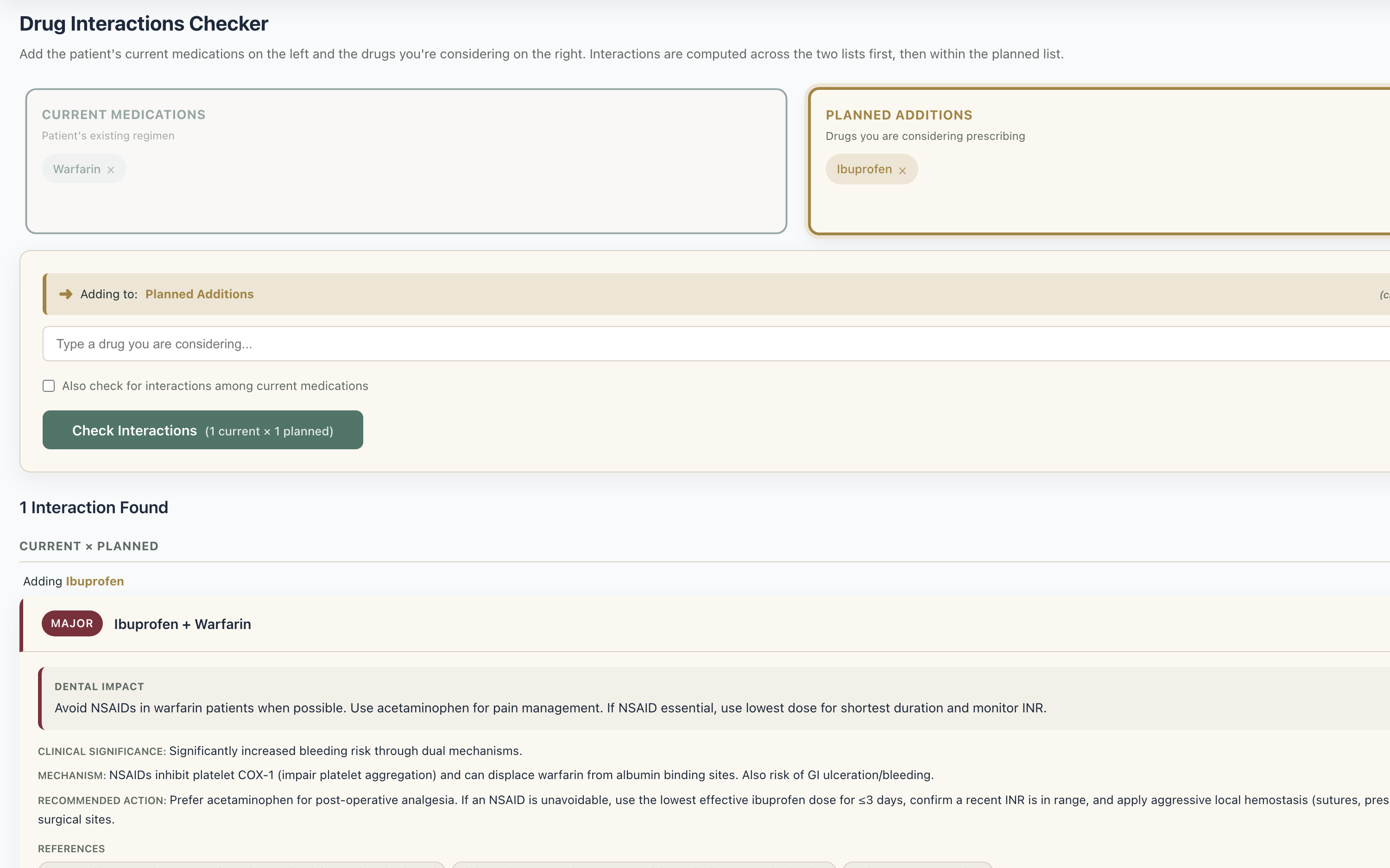 Dentivore's clinical tools: drug interactions, medications, perio staging, anesthesia calculator: view 1 of 4